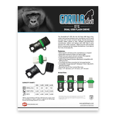 GorillaDrive OTG Type C : Brochure