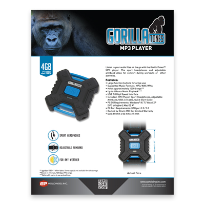 GorillaTones : Brochure