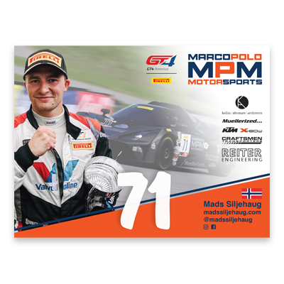 Marco Polo Motorsports : Mads Hero Card
