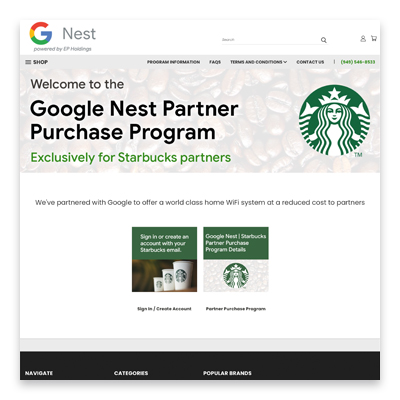 Google Nest Partner Purchase Program | Starbucks